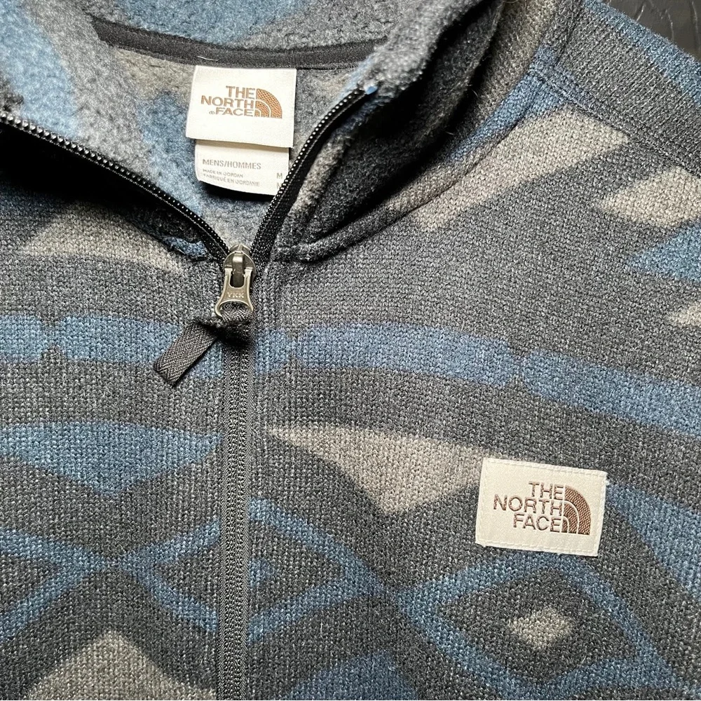 North Face Men’s Textured Cap Rock Southwest Patterned 1/2 Zip Pullover Size M - Picture 3 of 8